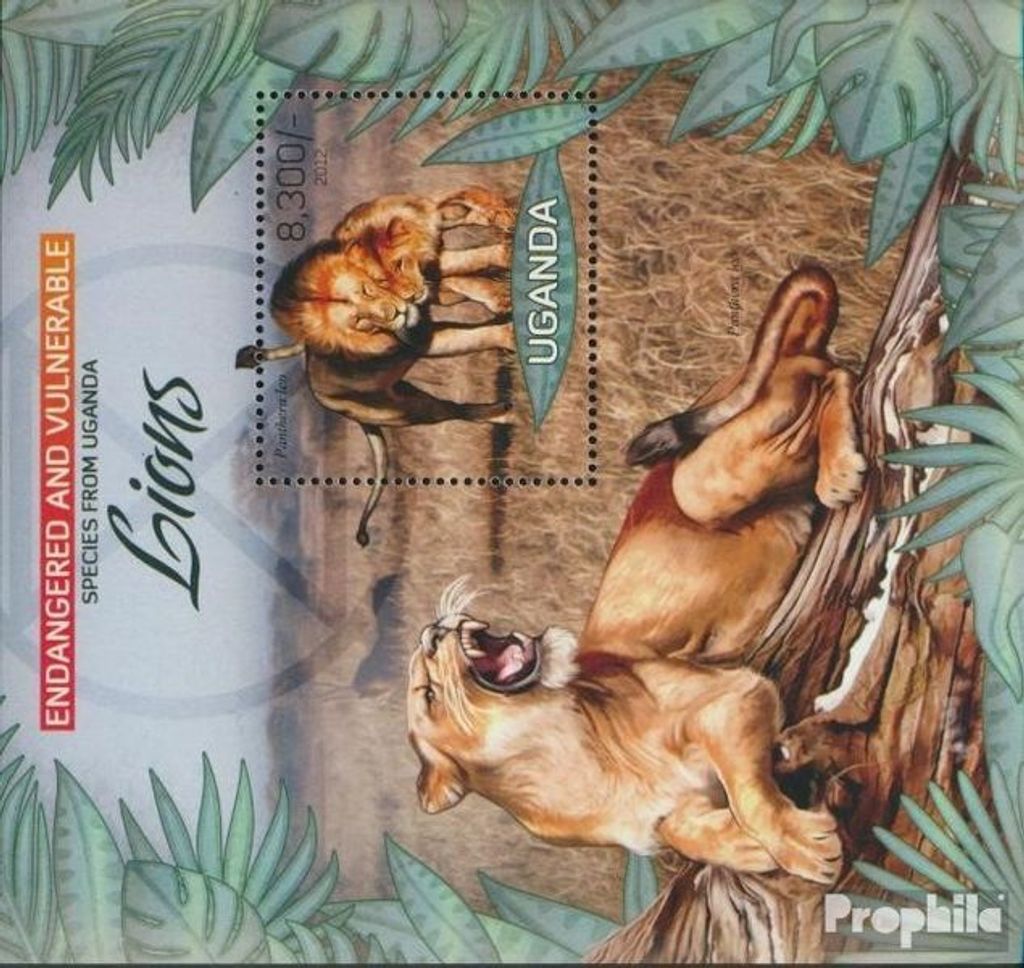 Briefmarken Uganda 2012 Mi Block409 (kompl.Ausg.) postfrisch Fauna