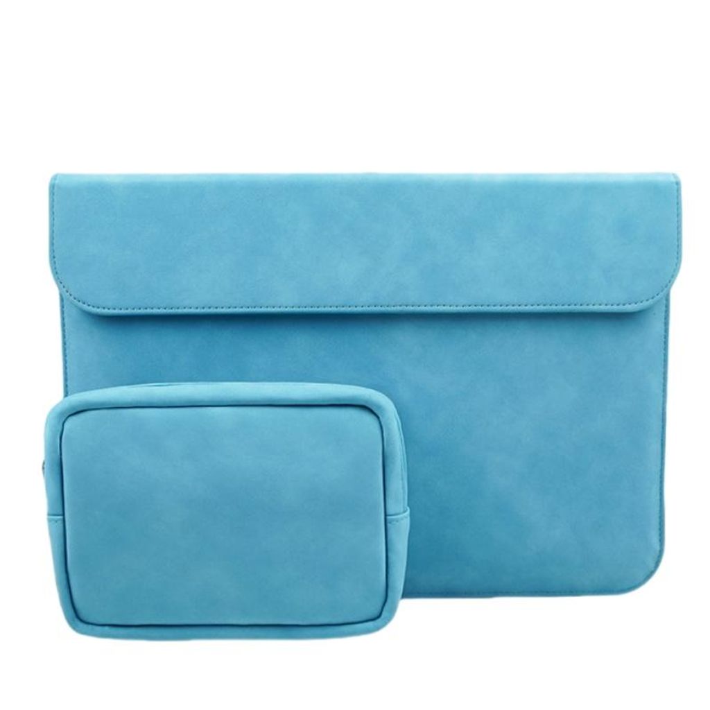 15-16 Zoll Leichte und wasserdichte Laptoptasche, Stoßfest, Magnetverschluss, schlank & multifunktional, Blau