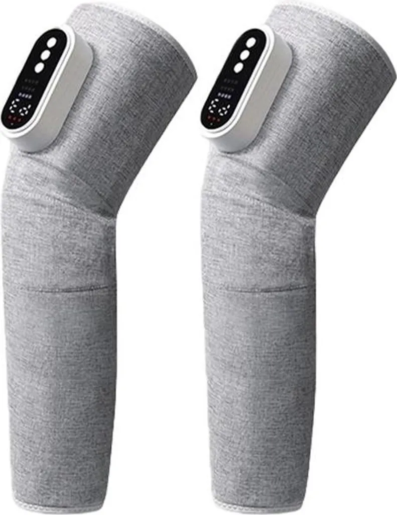 Bottes de pressothérapie sans fil masseur de jambes chauffant Gris
