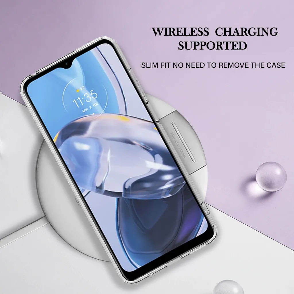 WBWONE Cover TPU Rosa Per Motorola Moto E22 / E22i, Antiurto Con Interno In Tessuto