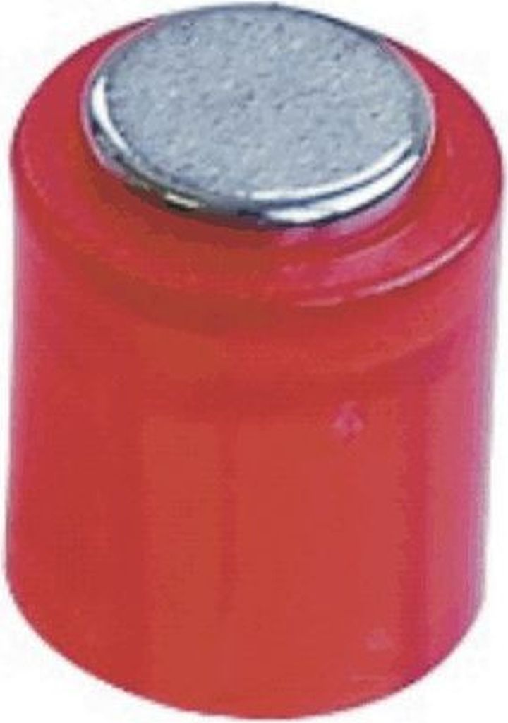 Magnet Zylinder 14x9mm bis 1900g VE=10x6 Stück kristallrot