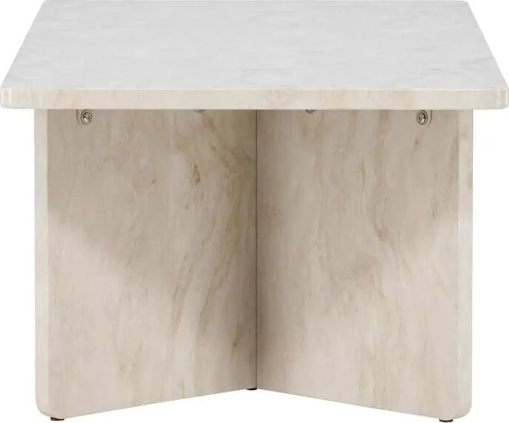 Table Basse Beige Alesund 60x120 cm - Finition Mate et Structure Solide - 3