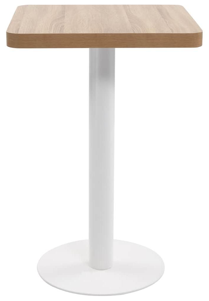 vidaXL Bistro stůl světle hnědý 50x50 cm MDF Obrázek produktu 
