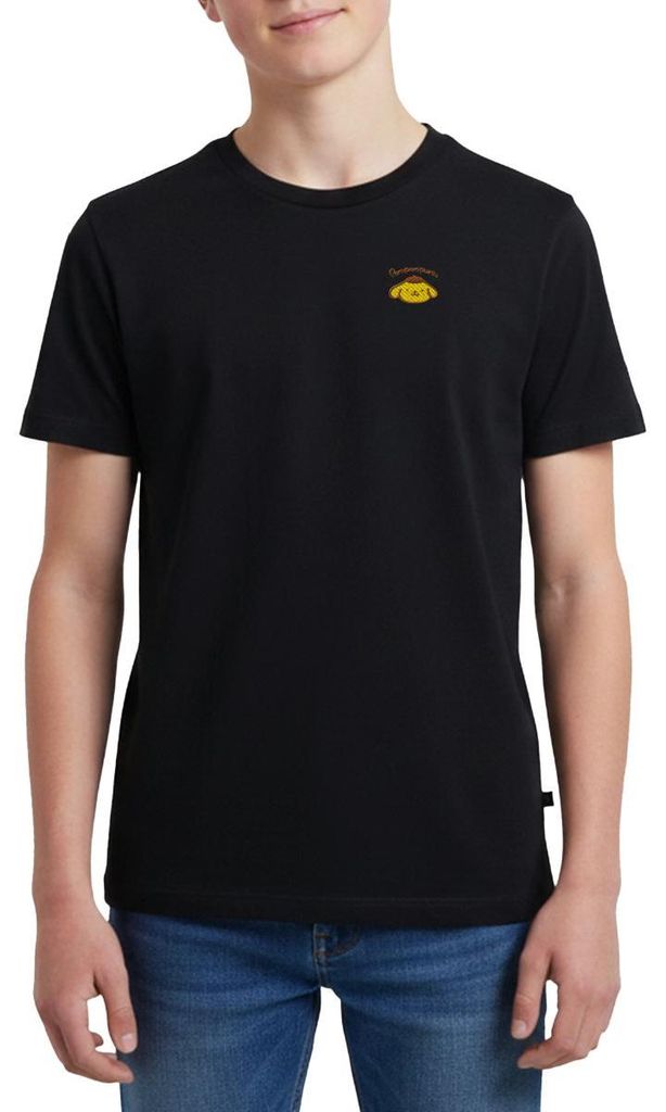 Spreadshirt Pompompurin Stick Portrait Teenager Premium T-Shirt, 146/152 (10 Jahre), Schwarz