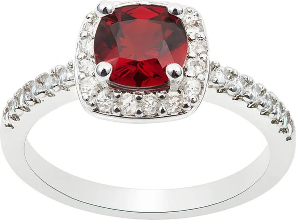 Guess JUBR03116ONERED Anello Donna Misura 14 - Trend Oro e Cristallo