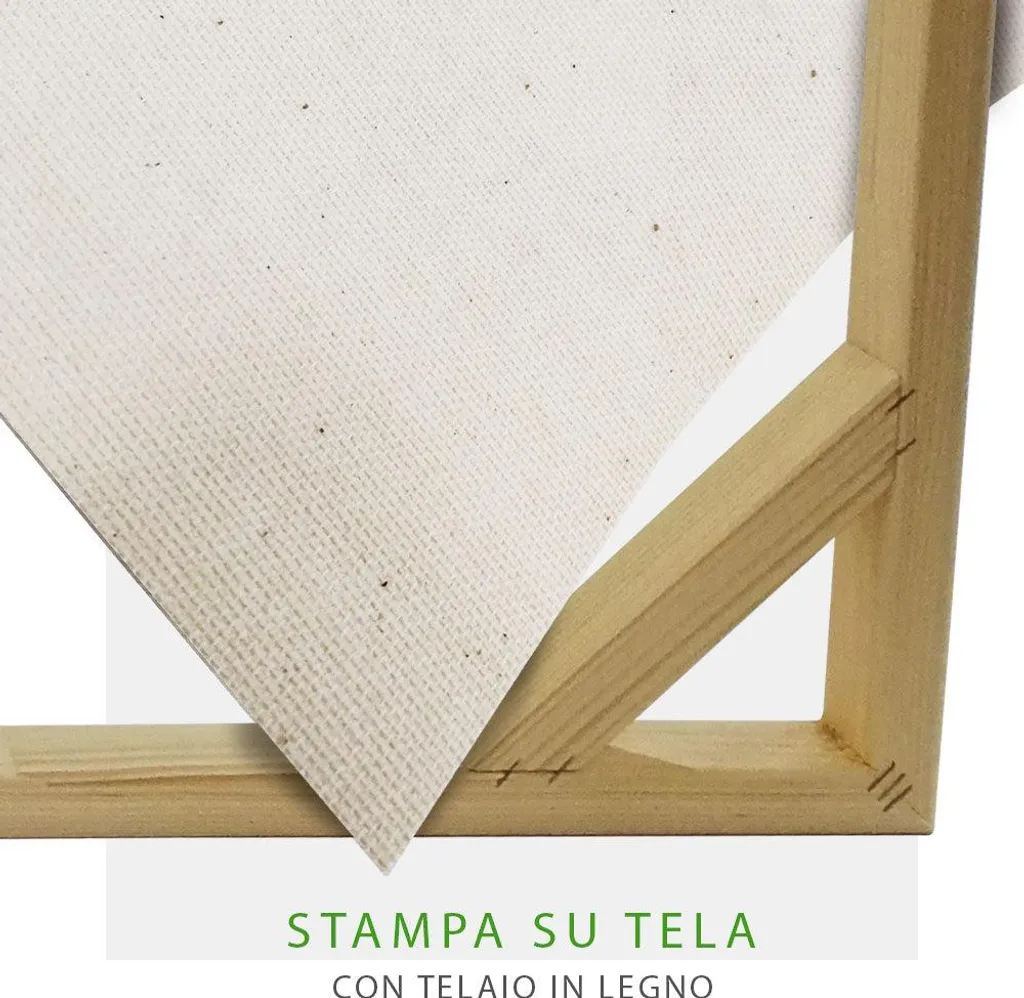 Quadro su Tela Sneakers Paint 70x50 - Arredo Casa Moderno Legno - 2