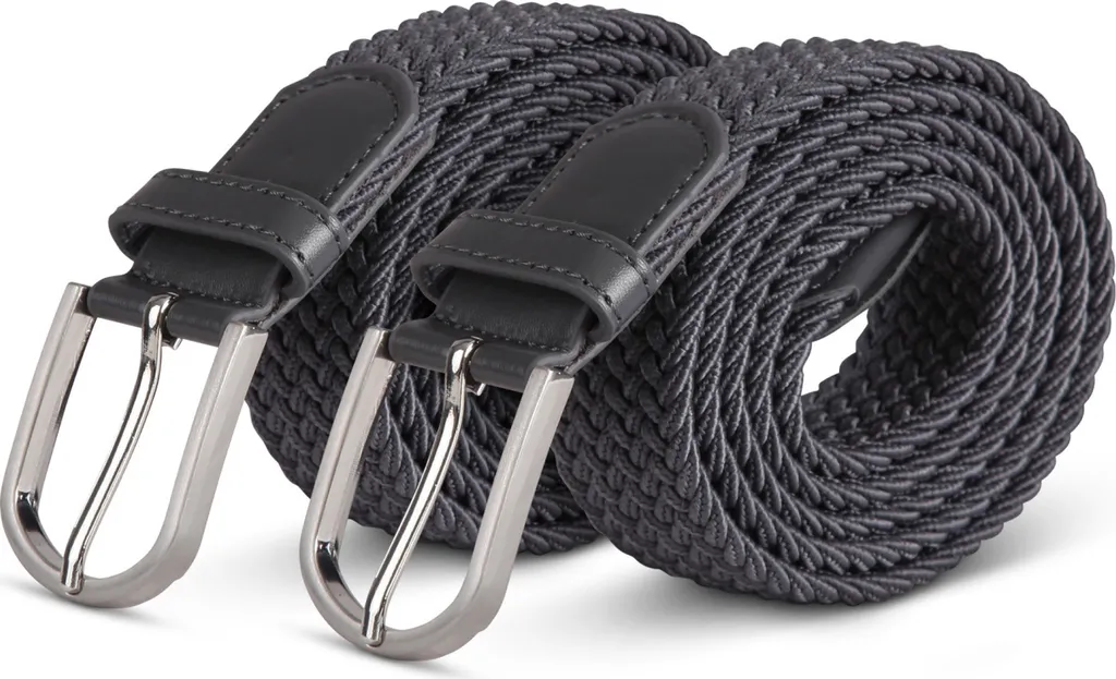 2x Cintura Elastica Hemmy 105cm Antracite - Design Senza Fori Unisex