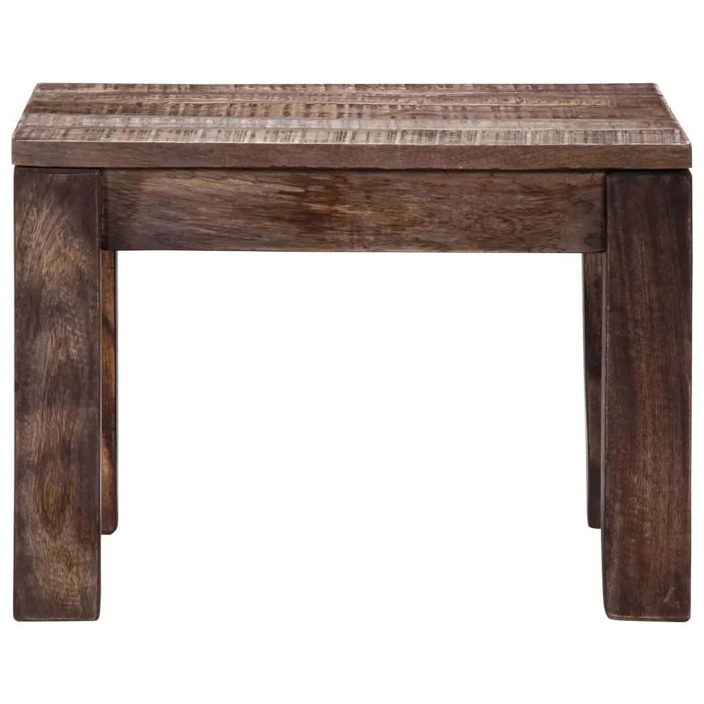Table basse carrée en bois massif de manguier pour salon moderne - 2