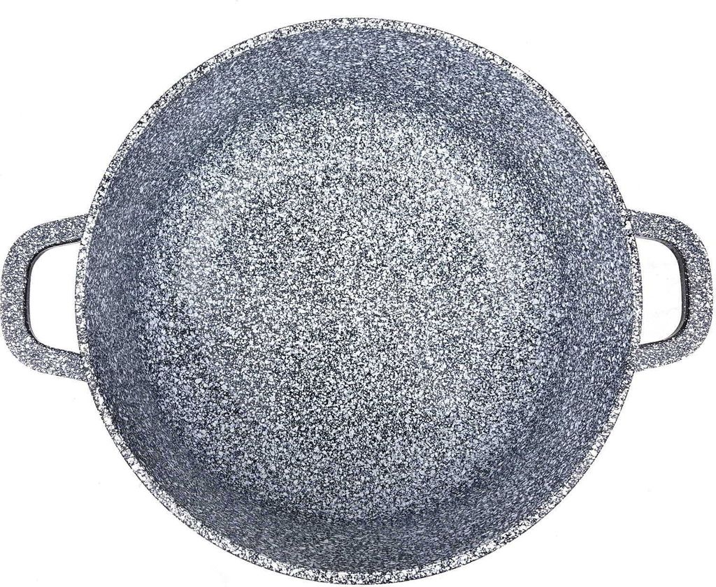 ZILNER® ZL-7086 Set Pentole Antiaderenti In Granito 12 Pezzi | Adatte A Induzione E Tutti I Fornelli | Rivestimento In Ceramica Senza PFOA | Coperchi In Vetro, Diametri 16-28 Cm