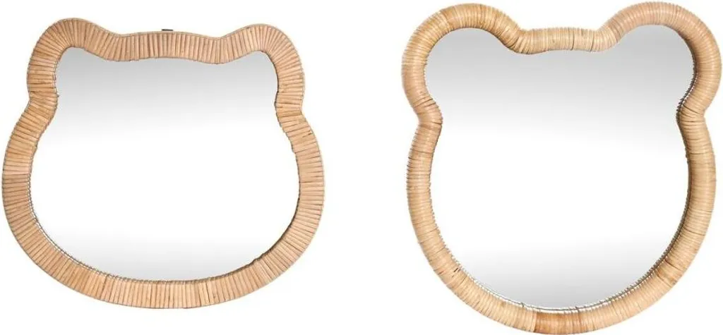 Miroir mural Home ESPRIT : lot de 2 pour agrandir et éclairer vos pièces