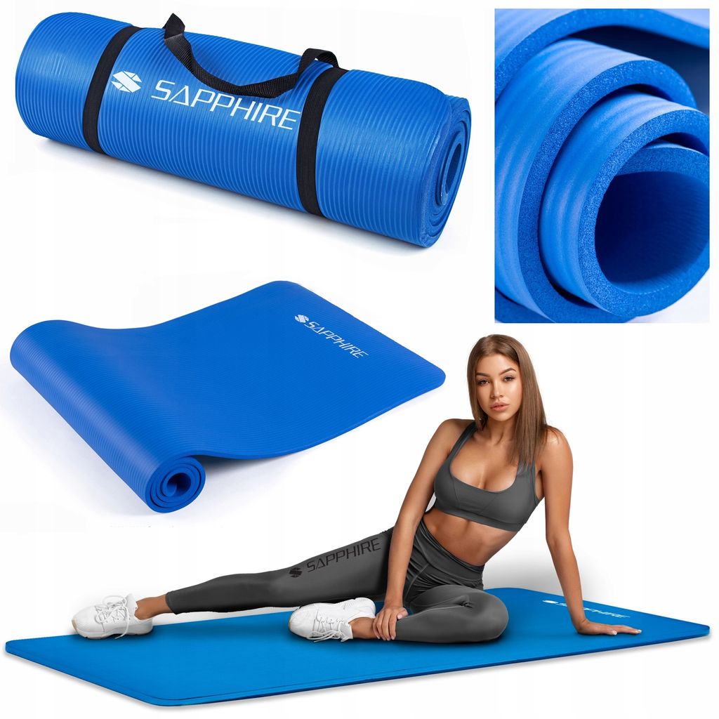 Gruba MATA FITNESS gimnastyczna SG-105 NBR 180x61cm do Zdjęcie produktu 