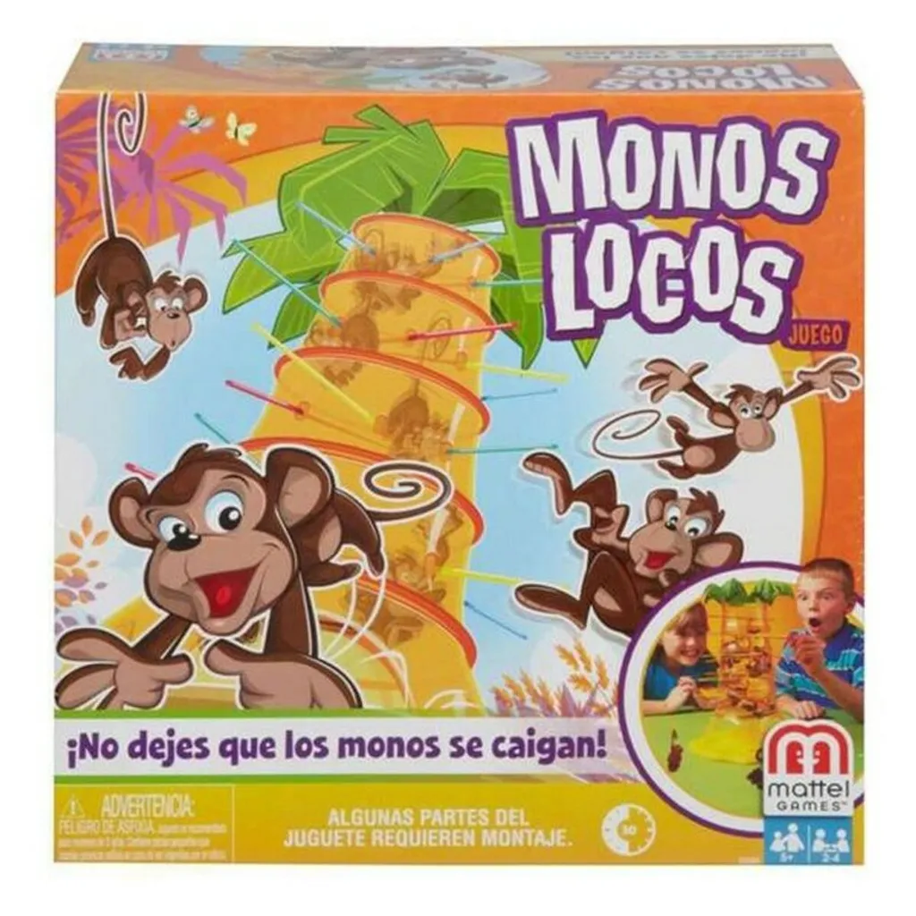 Jeu de société famille Monos Locos Mattel : animez vos après-midis jeux