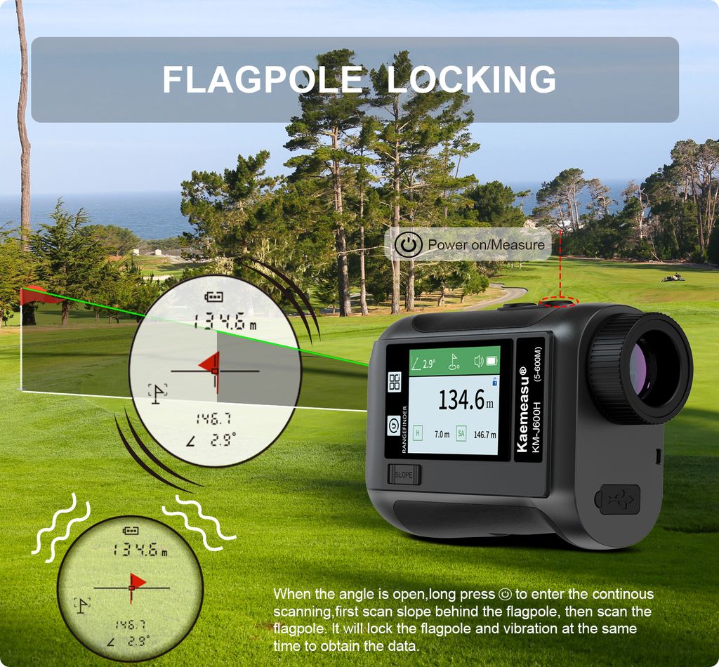 800M Golf-Entfernungsmesser-Entfernungsmesser mit Produktbild 5