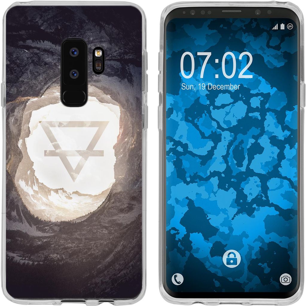 PhoneNatic Case kompatibel mit Samsung Galaxy S9 Plus Silikon-Hülle Element Erde M2