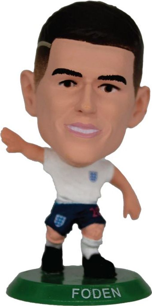 England FA - Figur "Phil Foden" BS4386 (Einheitsgröße) (Weiß/Dunkelblau/Blau/Rot/Grün)