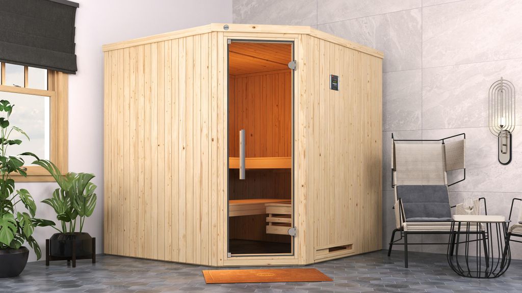 weka Elementsauna VARBERG 3 GT inkl. 7,5 kW OS-Ofenset x B x T x H x 194 x 194 x 199