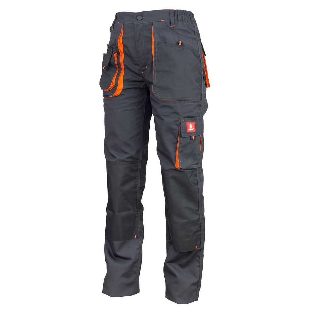 URGENT Arbeitshose Sicherheitshose Bundhose Robust - Grau/Orange - (URG-A) Gr. 50