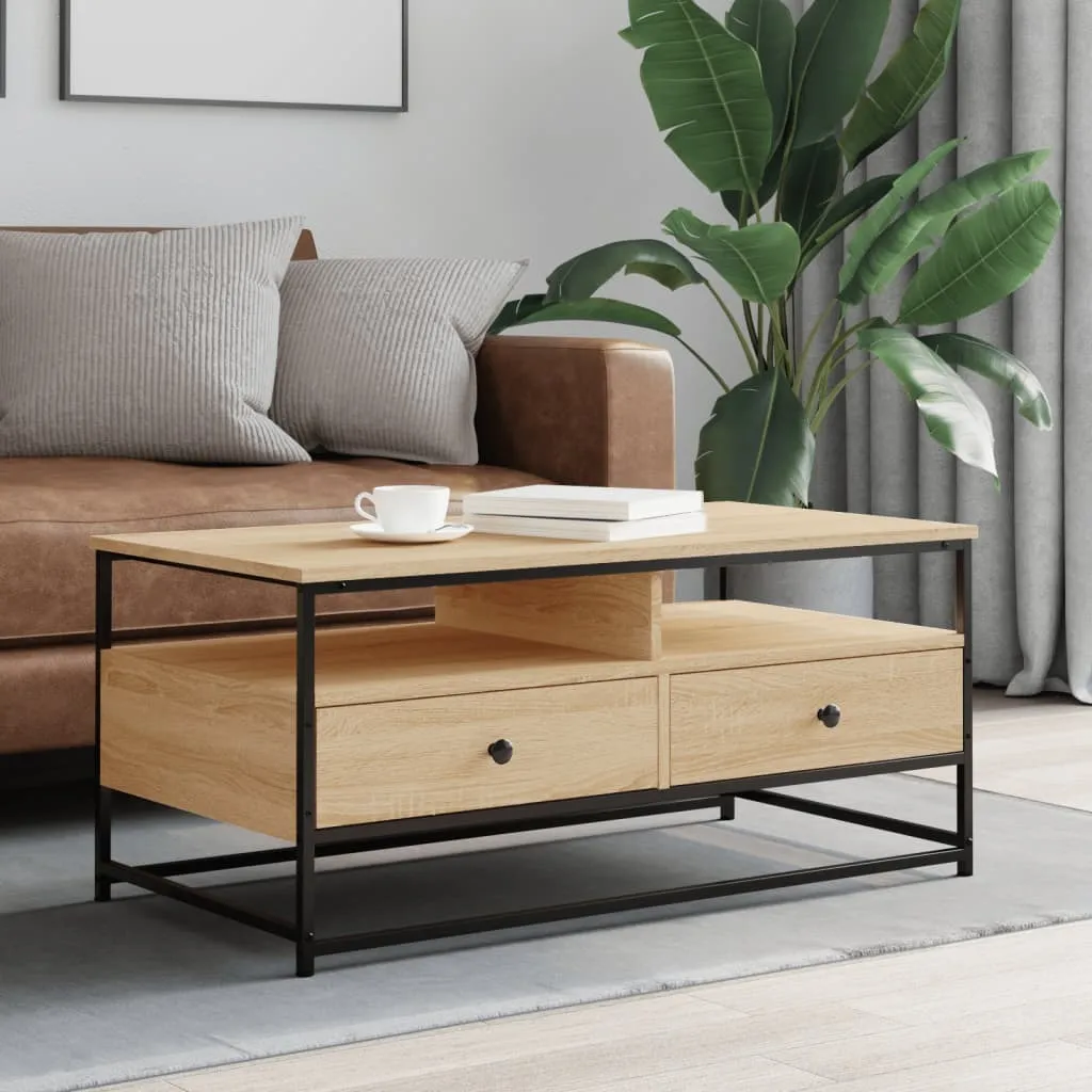 Maison Exclusive Tavolino Sonoma Rovere 100x51x45 cm | Elite Living
