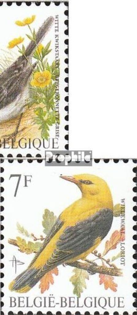 Briefmarken Belgien 1992 Mi 2526x-2528x (kompl.Ausg.) normales Papier postfrisch Vögel