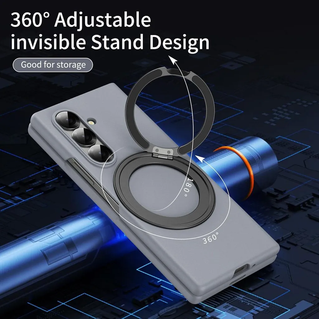 OFFERTA Cover Galaxy Z Fold7 5G Thunderbolt Grigio - Anello 360° - 7
