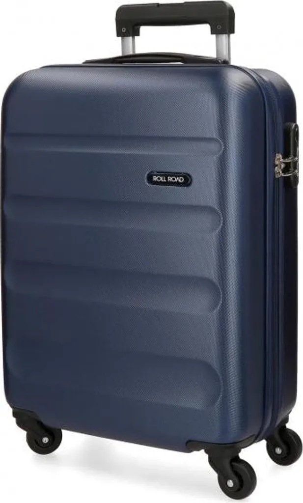 Valigia Piccola ROLL ROAD Flex Blu Navy ABS: 55x38x20cm 35L per Viaggi