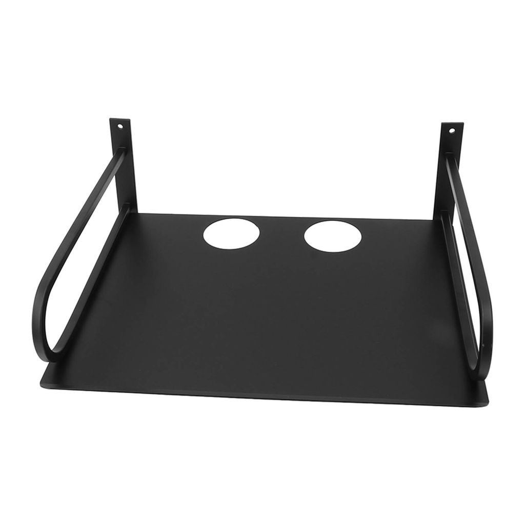 Wandregal für Beamer & Geräte – Aluminium, schwebend, für Router, TV-Box, DVD-Player, Kabelbox, Schwarz