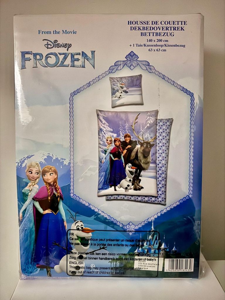 Frozen, Olaf, Anna Elsa Kinder Bettwäsche Bettbezug 140x200 Kissen 63x63 ++ Lizenzware ++ TROCKNERGEEIGNET ++ TURBO VERSAND +++