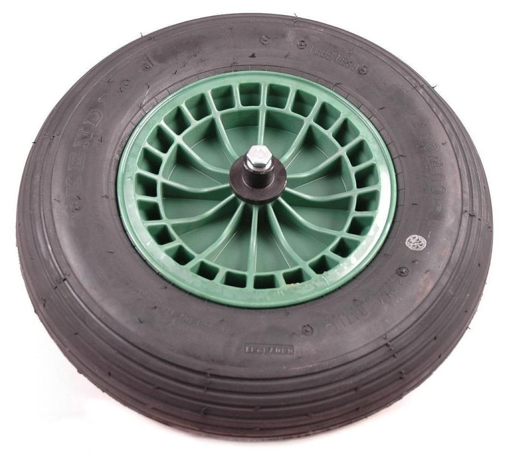 Fort Fort Kruiwagenwiel Groen 2PLY met 130 mm as Productafbeelding 