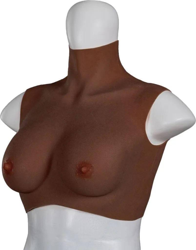 Prothèse mammaire noire ultra réaliste taille S confort XX-DREAMSTOYS