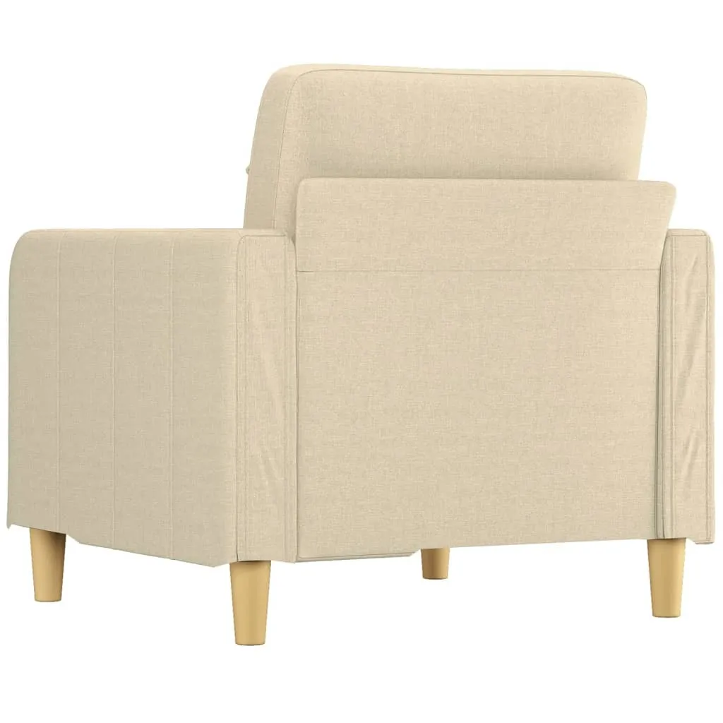 Fauteuil canapé crème 60 cm tissu : la solution compacte petits espaces - 5