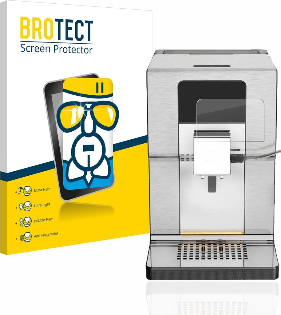 BROTECT Schutzglas für Krups Intuition Experience+ EA877D10 Schutzfolie Panzer Folie Glas Display Schutz klar