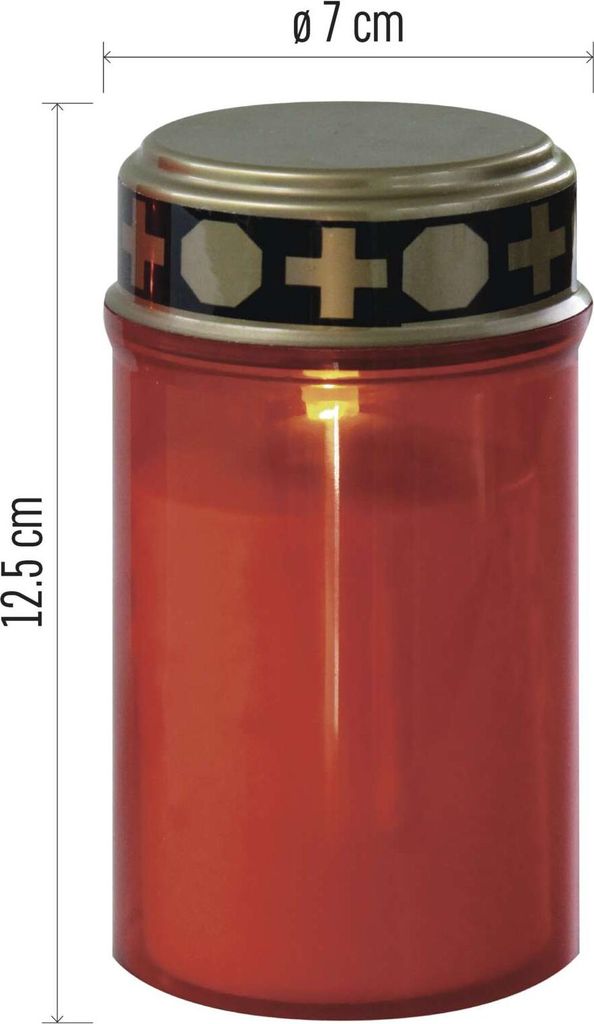 EMOS LED Grabkerze, Grablicht mit Dämmerungssensor, IP44