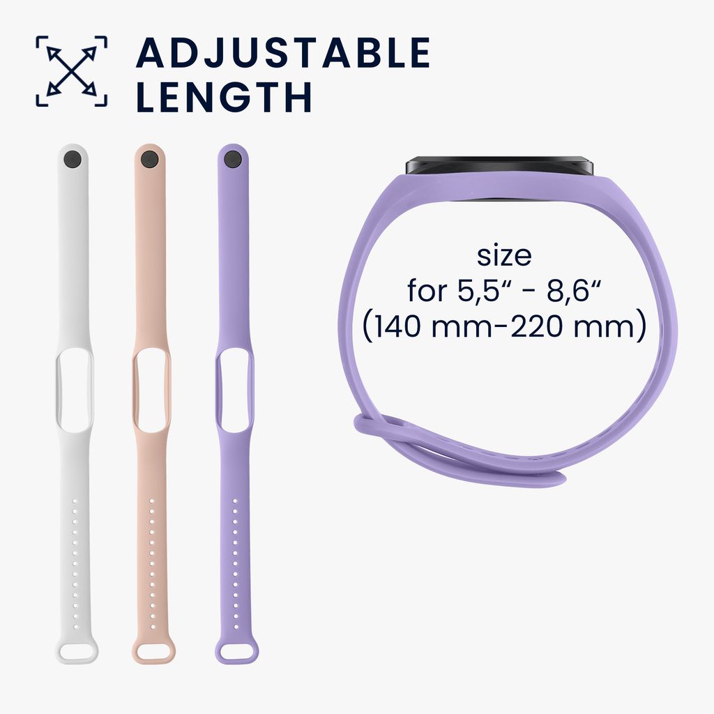 kwmobile 3x Sportarmband kompatibel mit Xiaomi Mi Band 7 - Produktbild 6