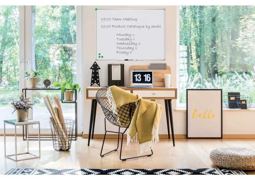 Tableau blanc de bureau FRANKEN 60x45 cm pour prise de notes U-Act!