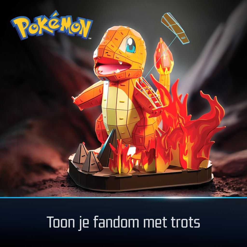 4D Bouwset - Pokémon Glumanda Productafbeelding 