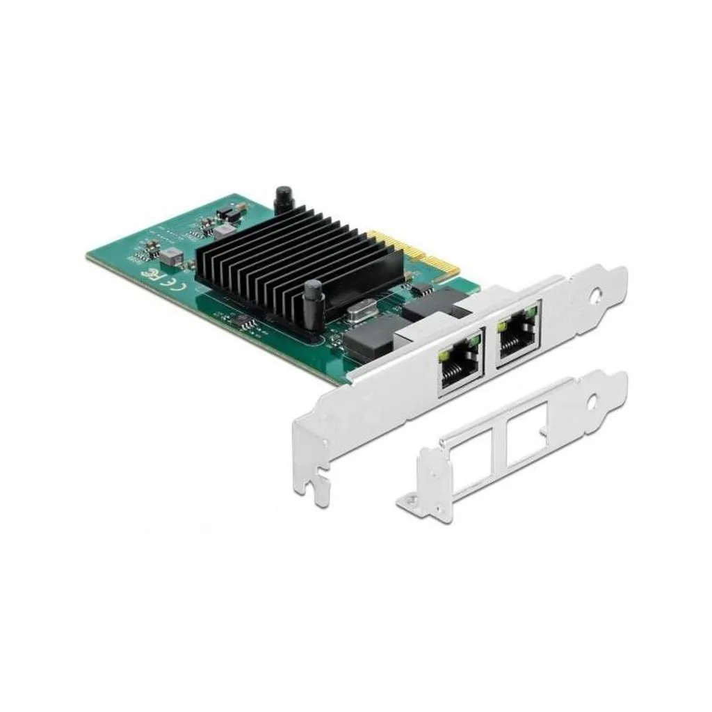 Carte Réseau Double Port Gigabit Ethernet PCI Express x4 Delock i82576