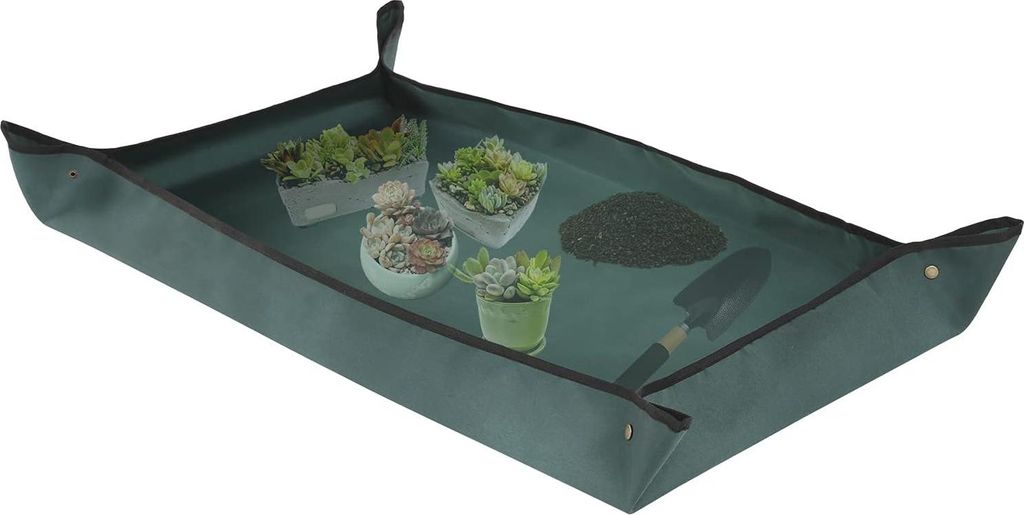 Oxford-Gewebe Pflanze Umtopfmatte Wasserdicht Umpflanzmatte Indoor Sukkulenten Pflanzmatte Tragbare Gartenmatte (110 x 75 cm)
