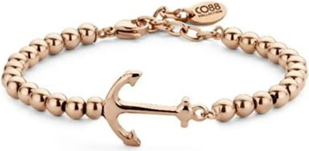 CO88 Collection 8CB-90373 Bracciale Oro Rosa Ancora: Must-Have Donna
