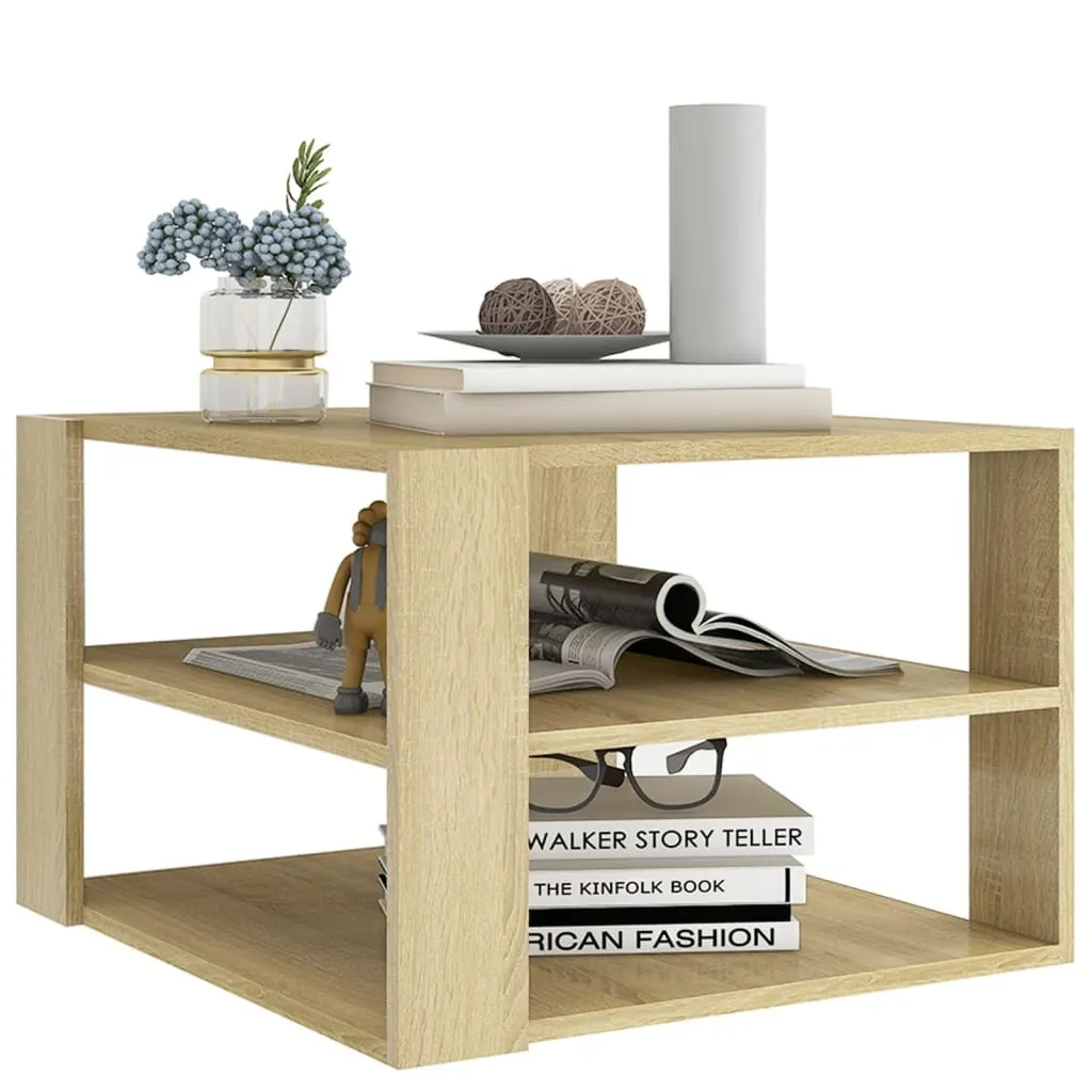 Tavolino Rovere Sonoma SYFAX™ 60x60x40 cm | Comfort per il tuo Living - 3