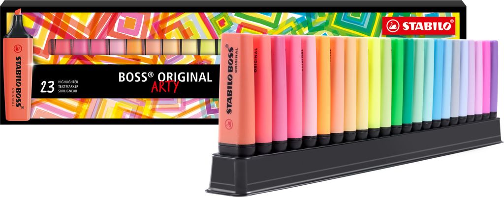 STABILO BOSS ORIGINAL Marker 23 Stück(e) Meißel Mehrfarbig