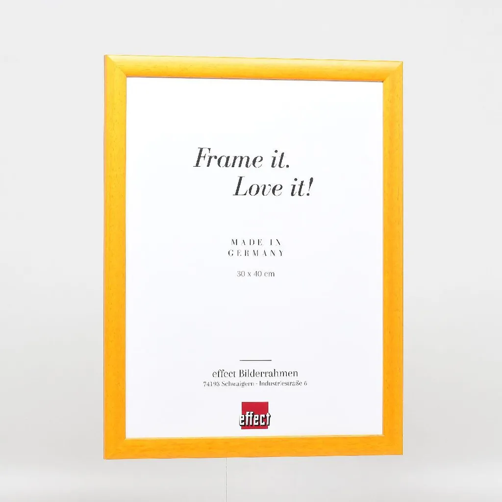 Cornice Legno Miele 24x30 cm | Profilo 43 & Vetro Soffiato - 4