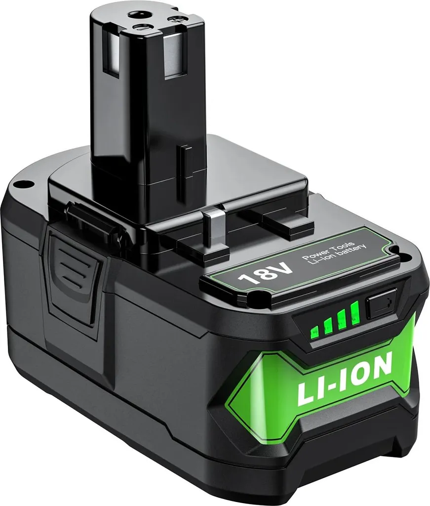 Batteria per Ryobi One+ 18V Li-Ion Viola Ricambio Compatibile P107 P108