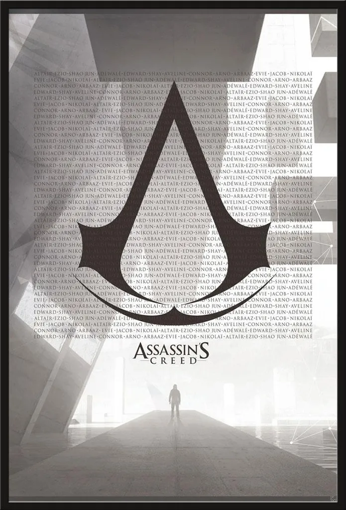 Cadre photo Assassin's Creed grand format déco murale geek moderne