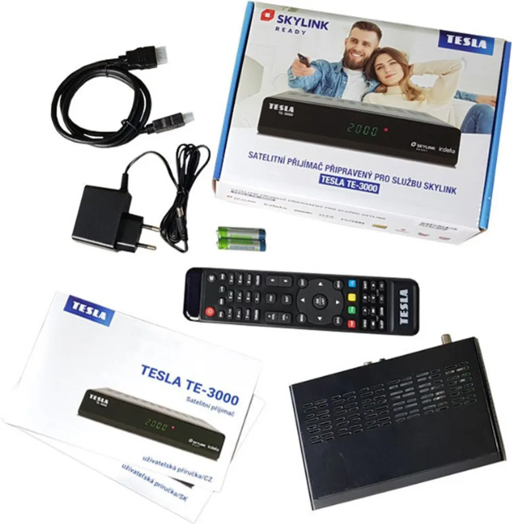 Tesla TE-3000 Démodulateur Satellite DVB-S2 Full HD avec Skylink Ready - 5