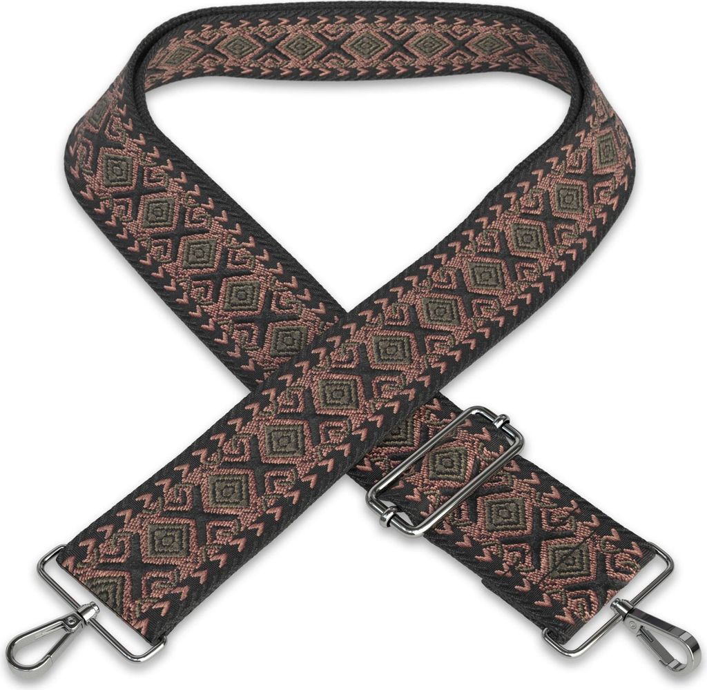 ARTVALL - Taschenband, Umhängeband für Tasche, Schultergurt verstellbar, 85 - 155 cm, Handtaschenband mit Karabiner DIY in Rosa