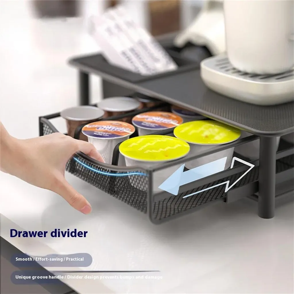 Support machine à café et rangement capsules pour gain de place - 5