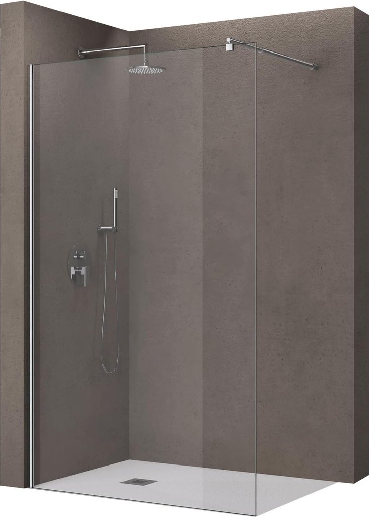 doporro Paroi de Douche à L'italienne Transparent 80cm Image du produit 
