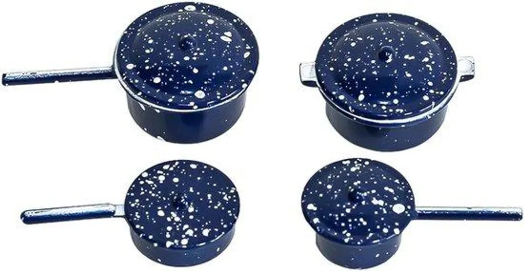 Dînette et jouets de cuisine miniatures vert sauge pour jeu d'imitation