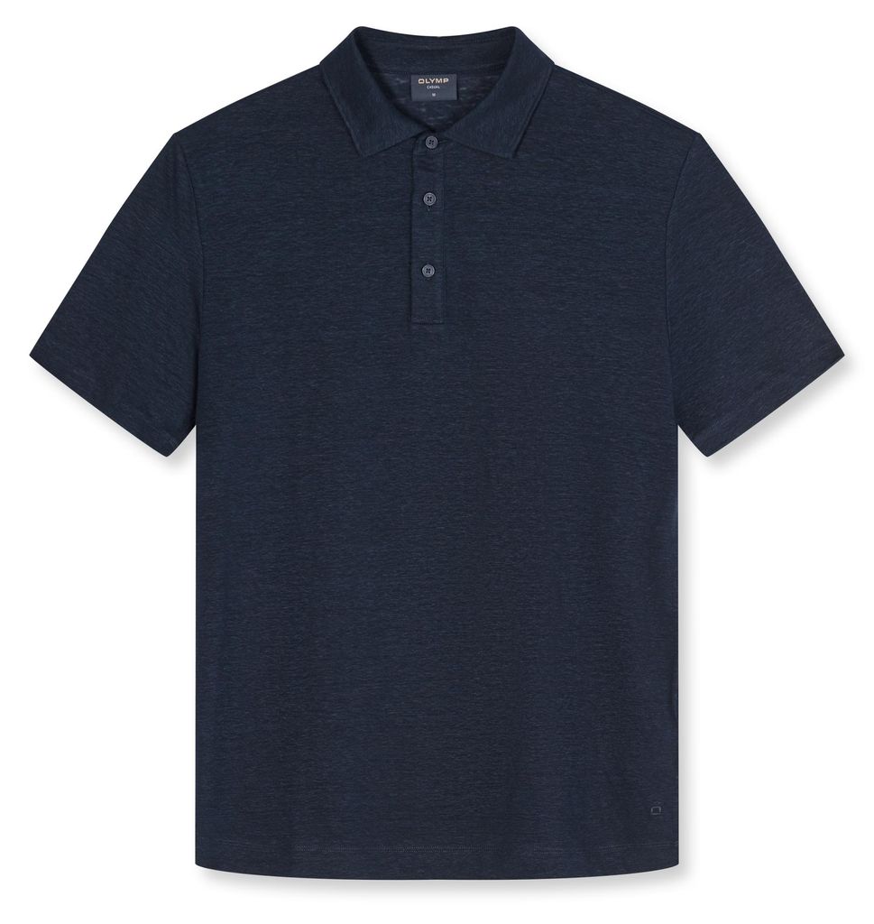 OLYMP Polo Casual, Polohemd in moderner Passform, dunkelblau