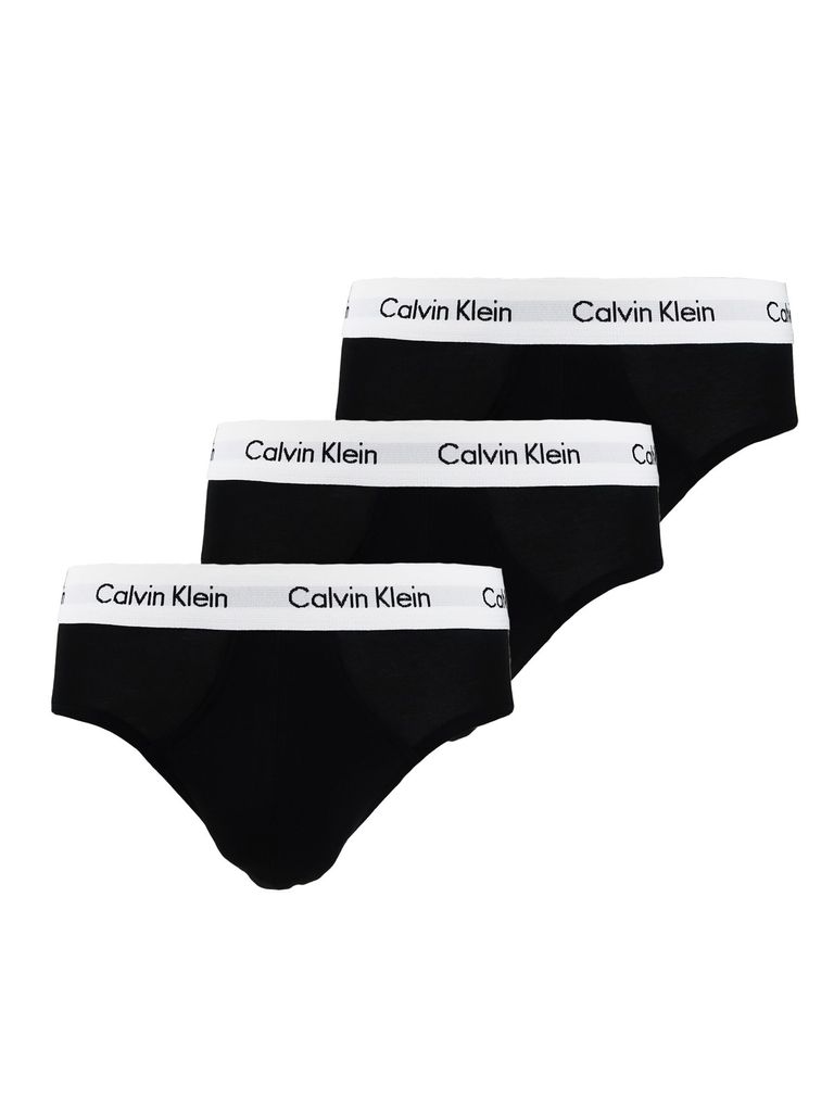 Calvin Klein 3-dílné pánské slipy z elastické bavlny Černá Obrázek produktu 